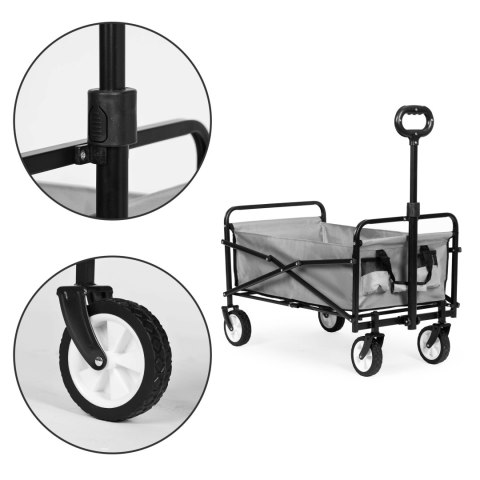 Składany Wózek Transportowy 48x90 cm MultiGarden – Idealny na Plażę i Do Ogrodu