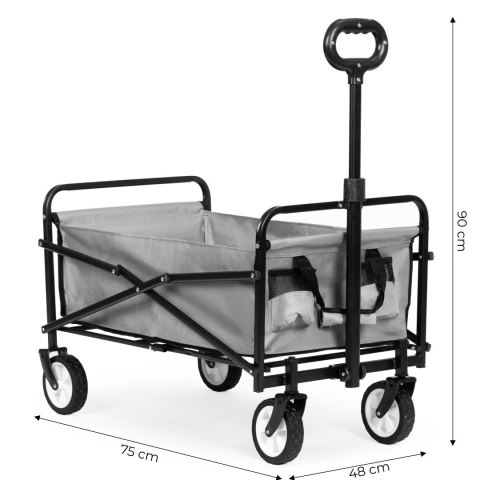 Składany Wózek Transportowy 48x90 cm MultiGarden – Idealny na Plażę i Do Ogrodu