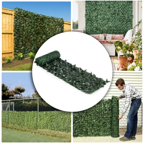 Sztuczny Bluszcz Żywopłot 300x50 Cm – Osłona Maskująca MultiGarden