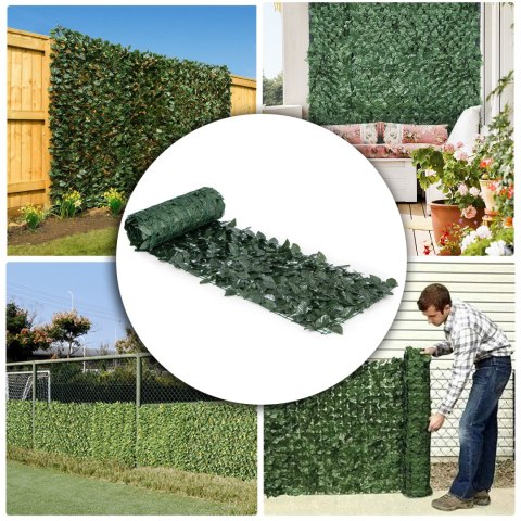 Sztuczny Bluszcz Żywopłot 500x50 Cm –  Osłona Maskująca MultiGarden