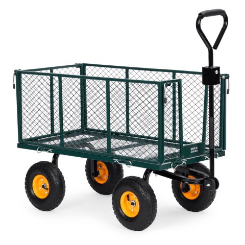 Wózek Transportowy Ogrodowy MultiGarden – 400 kg, Otwierane Burty i Koła Pompowane