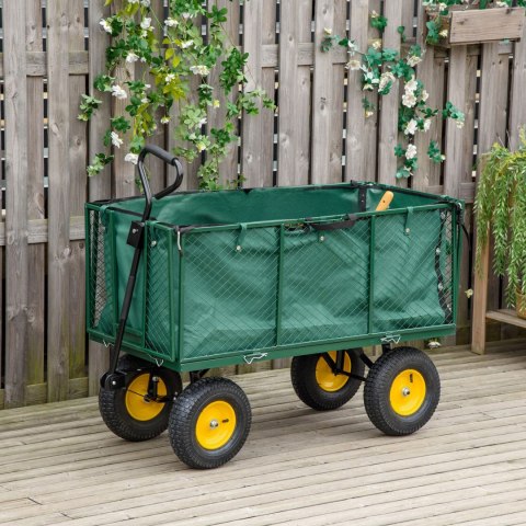 Wózek Transportowy Ogrodowy MultiGarden – 400 kg, Otwierane Burty i Koła Pompowane