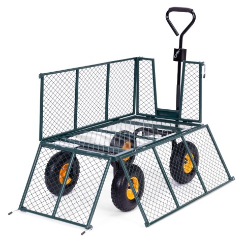Wózek Transportowy Ogrodowy MultiGarden – 400 kg, Otwierane Burty i Koła Pompowane