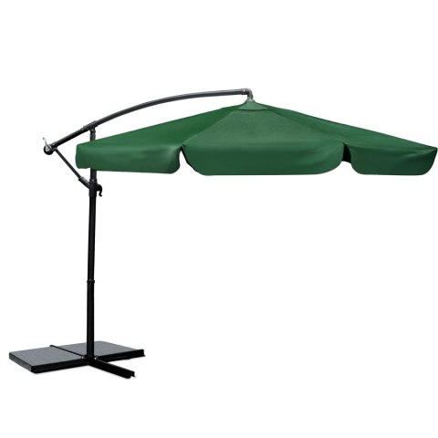 Parasol Ogrodowy z pokrowcem Plonos 350 cm 6 segmentowy Regulowany Zielony Parasol Ogrodowy z pokrowcem Plonos 350 cm 6 segmentowy Regulowany Zielony