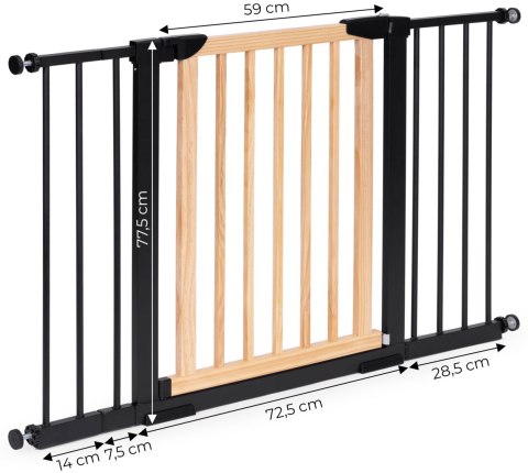 Bramka Zabezpieczająca ECOTOYS Barierka Na Schody, Drzwi 74-100 cm Bramka Zabezpieczająca ECOTOYS Barierka Na Schody, Drzwi 74-100 cm