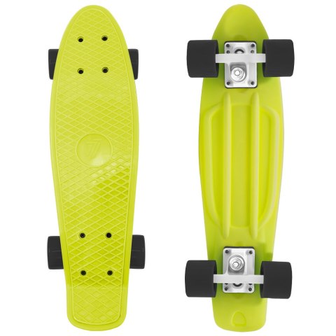 Deskorolka Fiszka 55 cm ABEC-7 Kauczukowe Kółka Lekka dla Dzieci do 50 kg Lemon