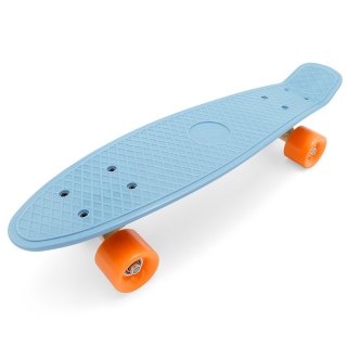 Deskorolka Fiszka 55 cm ABEC-7 Kauczukowe Kółka Lekka dla Dzieci do 50 kg Blue