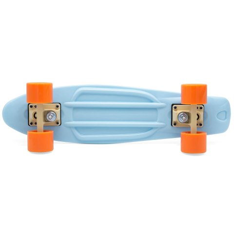 Deskorolka Fiszka 55 cm ABEC-7 Kauczukowe Kółka Lekka dla Dzieci do 50 kg Blue