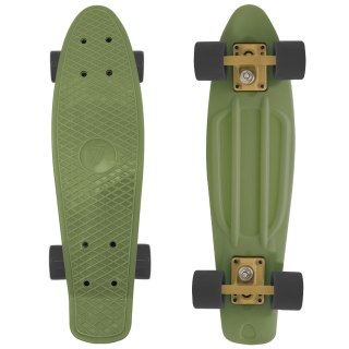 Deskorolka Fiszka 55 cm ABEC-7 Kauczukowe Kółka Lekka dla Dzieci do 50 kg Green