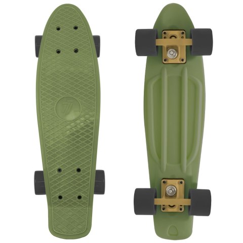 Deskorolka Fiszka 55 cm ABEC-7 Kauczukowe Kółka Lekka dla Dzieci do 50 kg Green