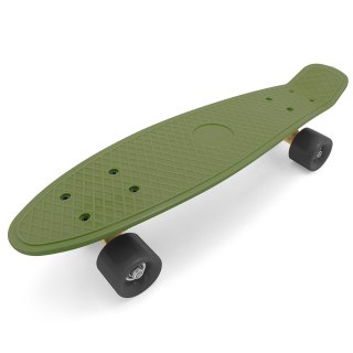 Deskorolka Fiszka 55 cm ABEC-7 Kauczukowe Kółka Lekka dla Dzieci do 50 kg Green