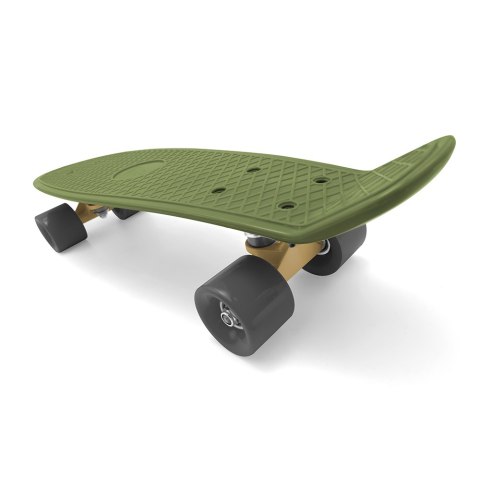 Deskorolka Fiszka 55 cm ABEC-7 Kauczukowe Kółka Lekka dla Dzieci do 50 kg Green