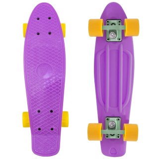 Deskorolka Fiszka 55 cm ABEC-7 Kauczukowe Kółka Lekka dla Dzieci do 50 kg Fiolet