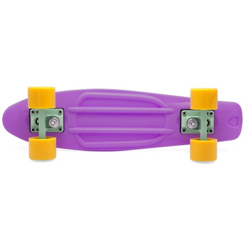 Deskorolka Fiszka 55 cm ABEC-7 Kauczukowe Kółka Lekka dla Dzieci do 50 kg Fiolet