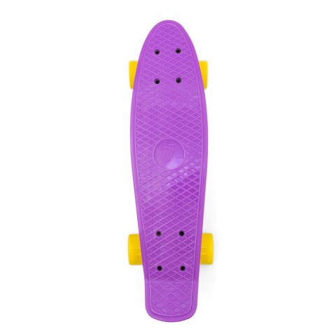 Deskorolka Fiszka 55 cm ABEC-7 Kauczukowe Kółka Lekka dla Dzieci do 50 kg Fiolet