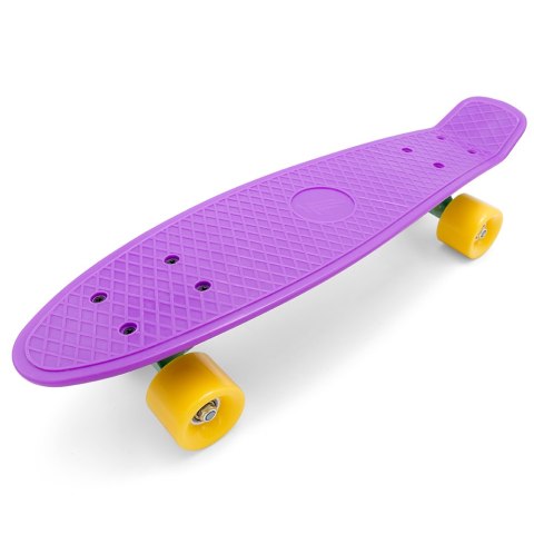 Deskorolka Fiszka 55 cm ABEC-7 Kauczukowe Kółka Lekka dla Dzieci do 50 kg Fiolet