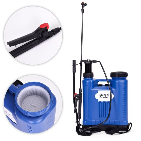 Opryskiwacz Ogrodowy plecakowy16L – MultiGarden z 4 Dyszami i Szelkami Opryskiwacz Ogrodowy plecakowy16L – MultiGarden z 4 Dyszami i Szelkami