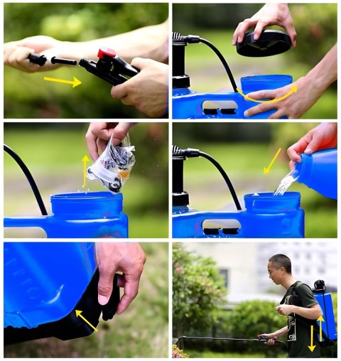 Opryskiwacz Ogrodowy plecakowy16L – MultiGarden z 4 Dyszami i Szelkami Opryskiwacz Ogrodowy plecakowy16L – MultiGarden z 4 Dyszami i Szelkami
