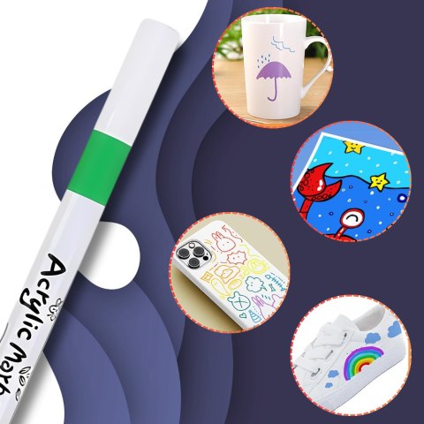 Flamastery Pisaki Akrylowe Do Różnych Powierzchni – Zestaw 60 Sztuk Acrylic Marker Flamastery Pisaki Akrylowe Do Różnych Powierzchni – Zestaw 60 Sztuk Acrylic Marker