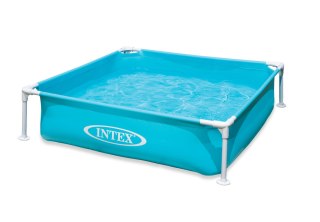 Basen Stelażowy Kwadratowy INTEX 57173 122x122x30 cm Brodzik dla Dzieci