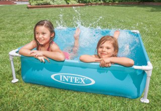 Basen Stelażowy Kwadratowy INTEX 57173 122x122x30 cm Brodzik dla Dzieci