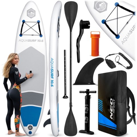 Deska SUP pompowana 320x84 cm Aquasurf Neo-Sport 150 kg zestaw