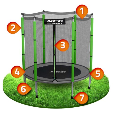 Trampolina Ogrodowa 140cm Neo-Sport 4,5ft Trampolina Ogrodowa 140cm Neo-Sport 4,5ft