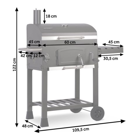 Grill Węglowy Berdsen BBQChef BD-891 Żeliwny Ruszt, Termometr i Pokrowiec Grill Węglowy Berdsen BBQChef BD-891 Żeliwny Ruszt, Termometr i Pokrowiec