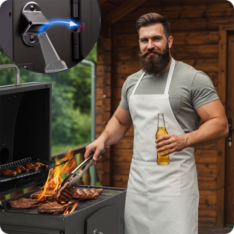 Grill Węglowy Berdsen BBQChef BD-891 Żeliwny Ruszt, Termometr i Pokrowiec Grill Węglowy Berdsen BBQChef BD-891 Żeliwny Ruszt, Termometr i Pokrowiec