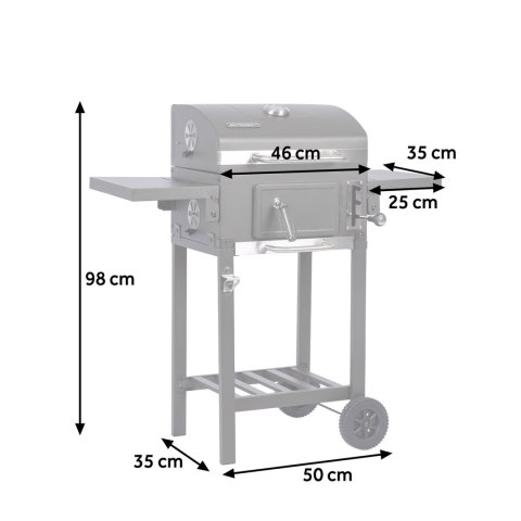 Grill Węglowy Berdsen BBQChef BD-892 – Żeliwny Ruszt i Termometr, Pokrowiec Grill Węglowy Berdsen BBQChef BD-892 – Żeliwny Ruszt i Termometr, Pokrowiec
