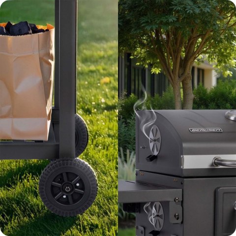 Grill Węglowy Berdsen BBQChef BD-892 – Żeliwny Ruszt i Termometr, Pokrowiec Grill Węglowy Berdsen BBQChef BD-892 – Żeliwny Ruszt i Termometr, Pokrowiec