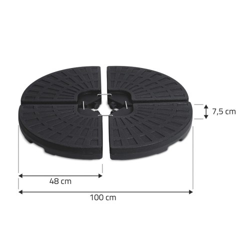 Stojak, Podstawa Pod Parasol Ogrodowy Plonos100 cm – Obciążnik HDPE Stojak, Podstawa Pod Parasol Ogrodowy Plonos100 cm – Obciążnik HDPE