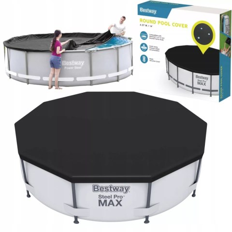 Pokrywa Na Basen 427 Cm Bestway 58248 Plandeka Ochronna Z Linkami