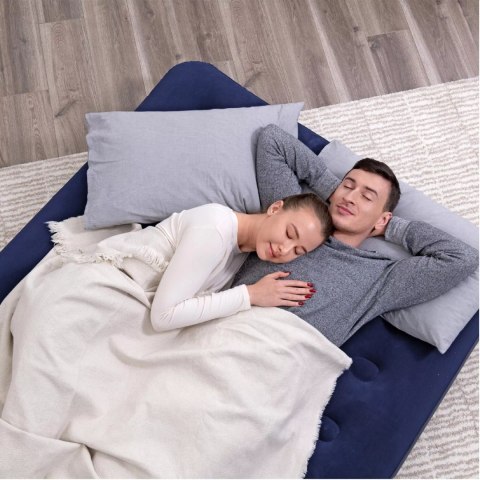 Materac Dmuchany Dwuosobowy Bestway 67002 – Welurowy, 191x137x22 cm