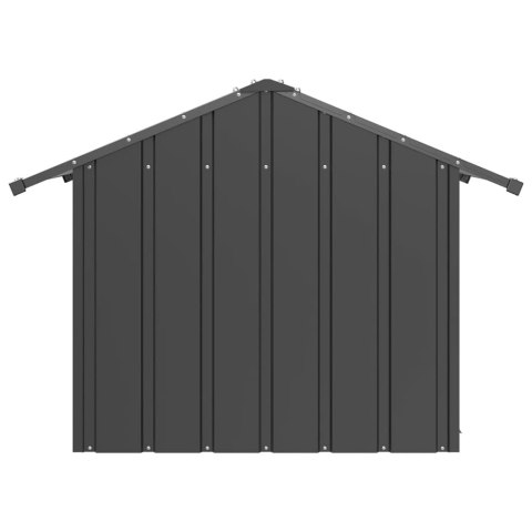 Buda Dla Psa Ze Stali Galwanizowanej Z Dachem Antracytowa 85x107x81 cm