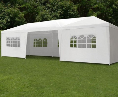 Pawilon Ogrodowy Iventowy MultiGarden 3x9 m – Namiot z 8 Ściankami Biały Pawilon Ogrodowy Iventowy MultiGarden 3x9 m – Namiot z 8 Ściankami Biały