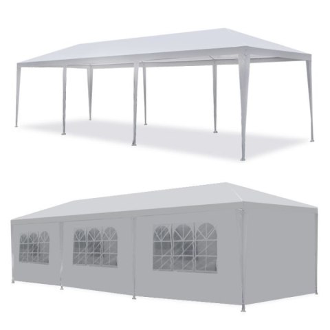 Pawilon Ogrodowy Iventowy MultiGarden 3x9 m – Namiot z 8 Ściankami Biały Pawilon Ogrodowy Iventowy MultiGarden 3x9 m – Namiot z 8 Ściankami Biały