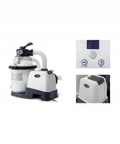 Pompa Piaskowa INTEX 26644 4500 L/h Hydro Aeration Timer Ciśnieniomierz Pompa Piaskowa INTEX 26644 4500 L/h Hydro Aeration Timer Ciśnieniomierz