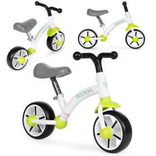 Rowerek Biegowy ECOTOYS – Regulowane Siodełko I Bezpieczna Konstrukcja - Zielony