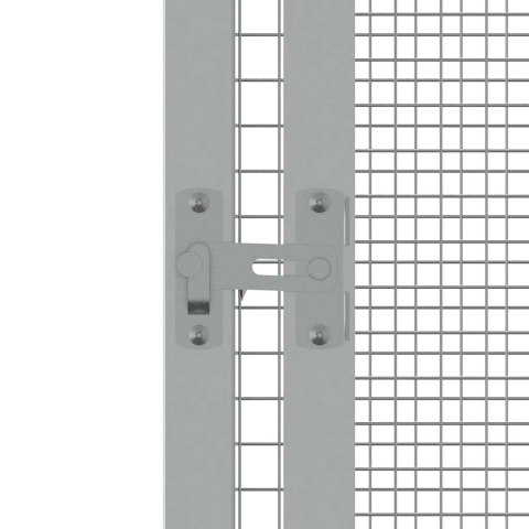 Woliera, antracytowa, 213,5x217,5x211,5 cm, galwanizowana stal Woliera, antracytowa, 213,5x217,5x211,5 cm, galwanizowana stal