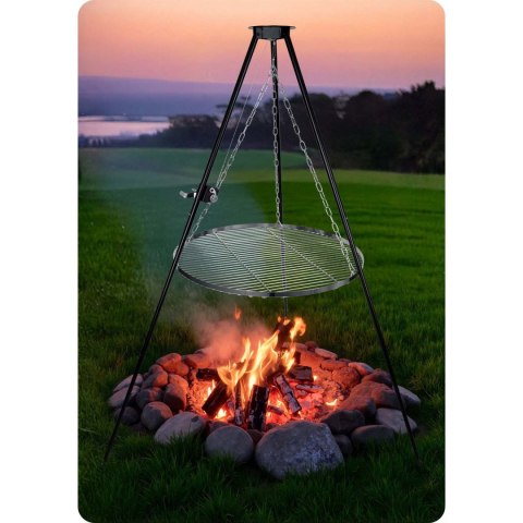 Grill Ogrodowy Trójnóg Berdsen – Regulowany Duży Ruszt 80 cm Grill Ogrodowy Trójnóg Berdsen – Regulowany Duży Ruszt 80 cm