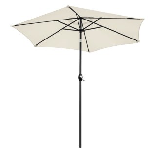 Składany Parasol Ogrodowy 210 cm Beżowy Bauerkraft – Regulacja Wysokości i Nachylenia