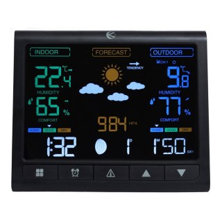 Bezprzewodowa Stacja Pogodowa LCD, Zegar, Prognoza G-967