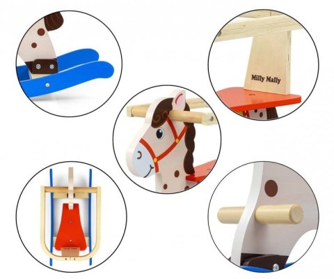Konik na Biegunach dla Dzieci - Lucky 12 Blue/Red Konik na Biegunach dla Dzieci - Lucky 12 Blue/Red
