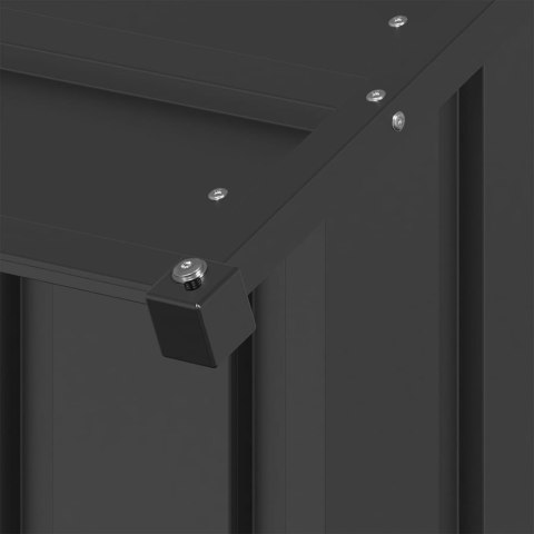 Buda Dla Psa Ze Stali Galwanizowanej Z Dachem Antracytowa 131x101x102 cm