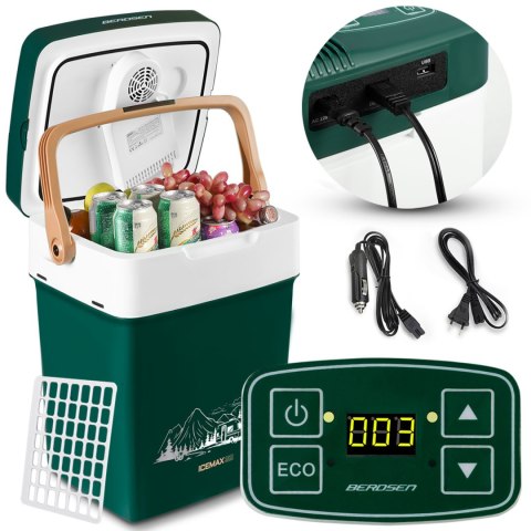Lodówka turystyczna Berdsen Icemax 29 litry tryb ECO - zielona Lodówka turystyczna Berdsen Icemax 29 litry tryb ECO - zielona