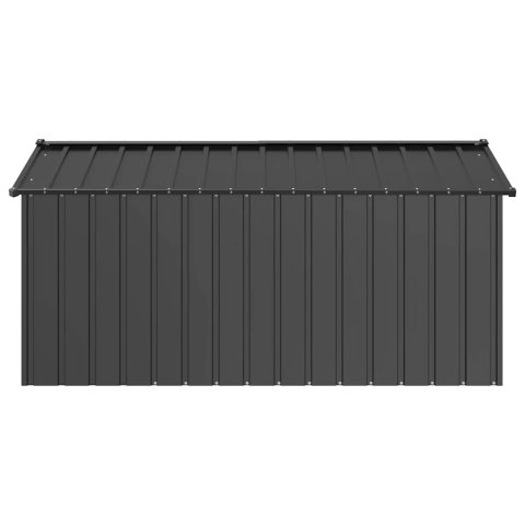 Buda Dla Psa Ze Stali Galwanizowanej Z Dachem Antracytowa 114x202x101 cm