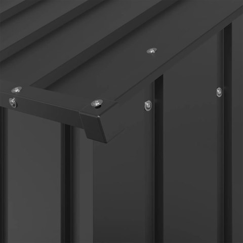 Buda Dla Psa Ze Stali Galwanizowanej Z Dachem Antracytowa 114x202x101 cm