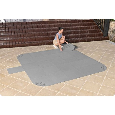 Mata Ochronna Pod Basen Jacuzzi Puzzle Bestway 60334 16 Szt. 50 x 50 cm Mata Ochronna Pod Basen Jacuzzi Puzzle Bestway 60334 16 Szt. 50 x 50 cm