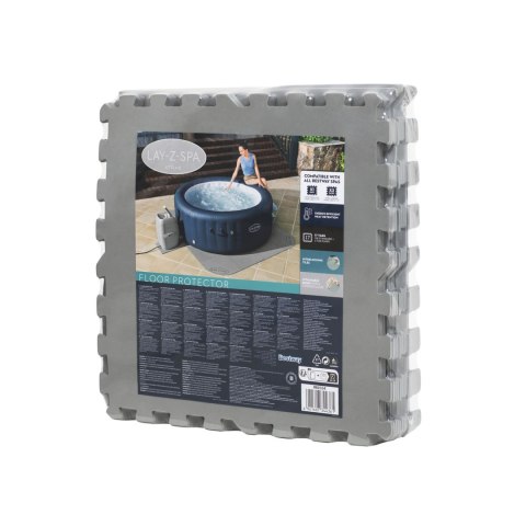 Mata Ochronna Pod Basen Jacuzzi Puzzle Bestway 60334 16 Szt. 50 x 50 cm Mata Ochronna Pod Basen Jacuzzi Puzzle Bestway 60334 16 Szt. 50 x 50 cm